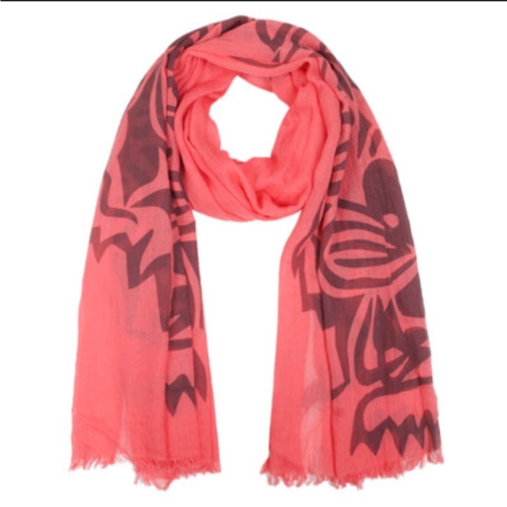 🔵 NWT Tiger Head Print Scarf 69”